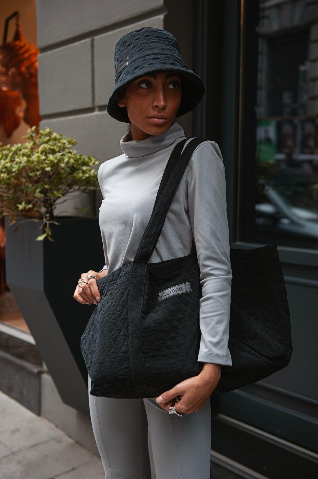 Brooklyn Quilted Bag - Black