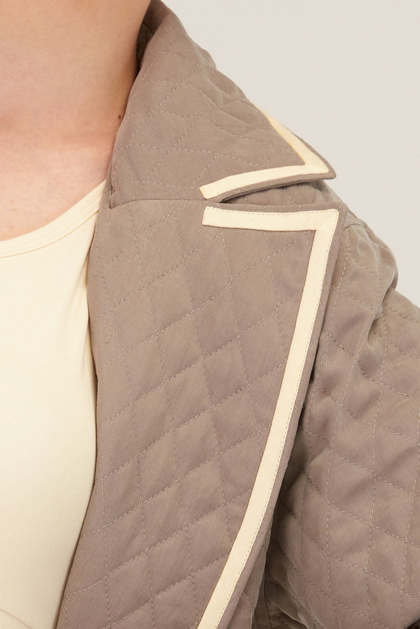 Oversize Quilted Blazer Jacket
